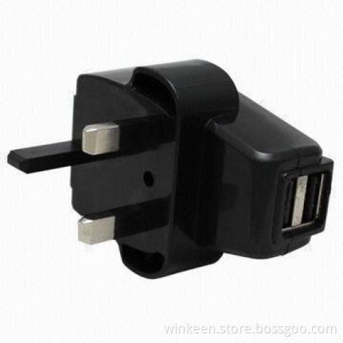 5V/2.1A UK Plug Charger, Ideal for iPhone/iPad